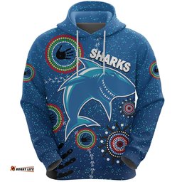 naidoc sharks hoodie cronulla aboriginal style tee ausie