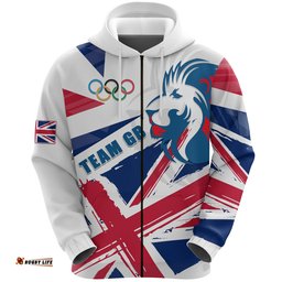 Team GB Sport Zip Hoodie Lion Unify