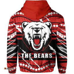 Custom Personalised Bears Zip Hoodie North Sydney Only