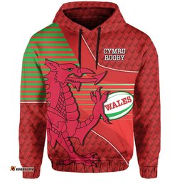 Wales Rugby Hoodie Dragon Special CYMRU