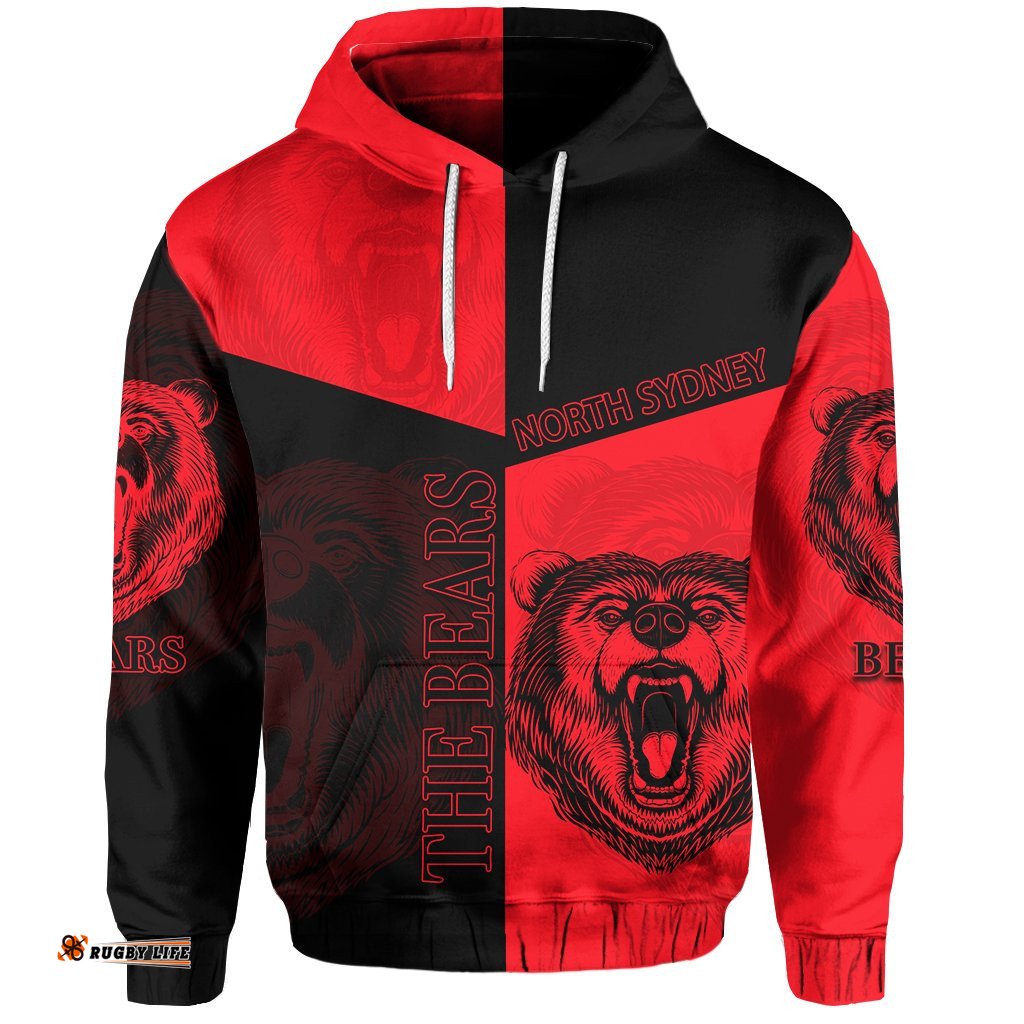 Custom Personalised North Sydney Hoodie The Bears