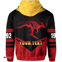 Custom Personalised WA Reds Zip Hoodie Red Kangaroos