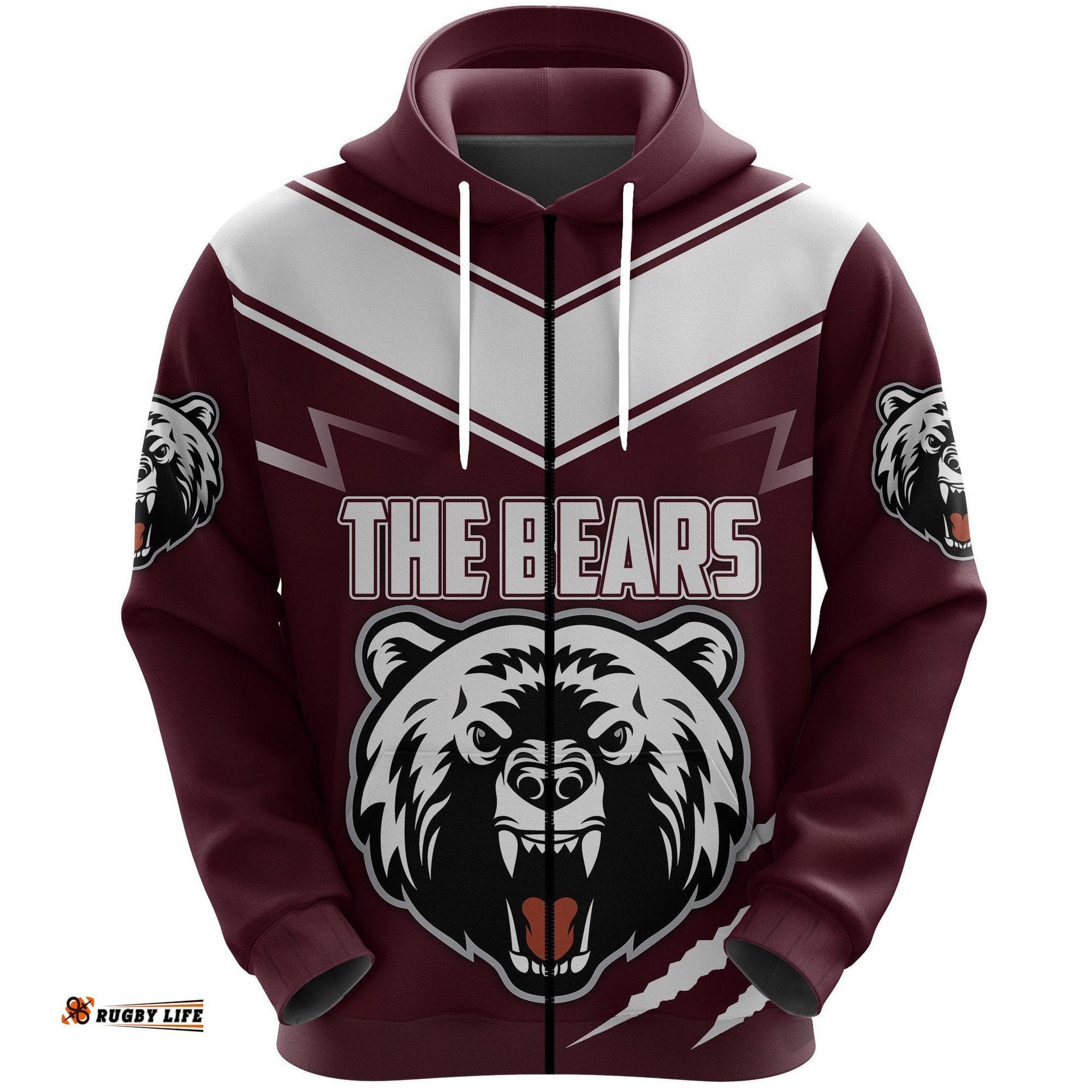 The North Sydney Bears Zip Hoodie