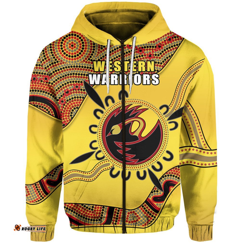 Western Warriors Zip Hoodie Indigenous Australian Cricket