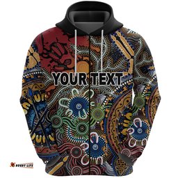 Custom Personalised Indigenous Zip Hoodie All Stars Signature Vibes