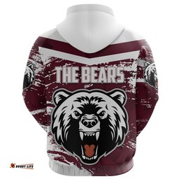 The North Sydney Bears Zip Hoodie Painting Style