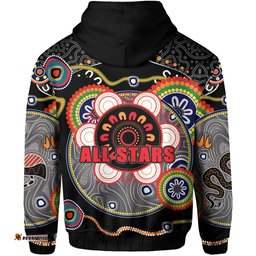 Custom Personalised All Stars Zip Hoodie Special Indigenous Australia