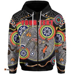 Custom Personalised All Stars Zip Hoodie Special Indigenous Australia