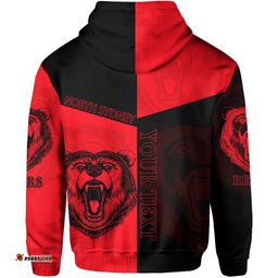 Custom Personalised North Sydney Zip Hoodie The Bears