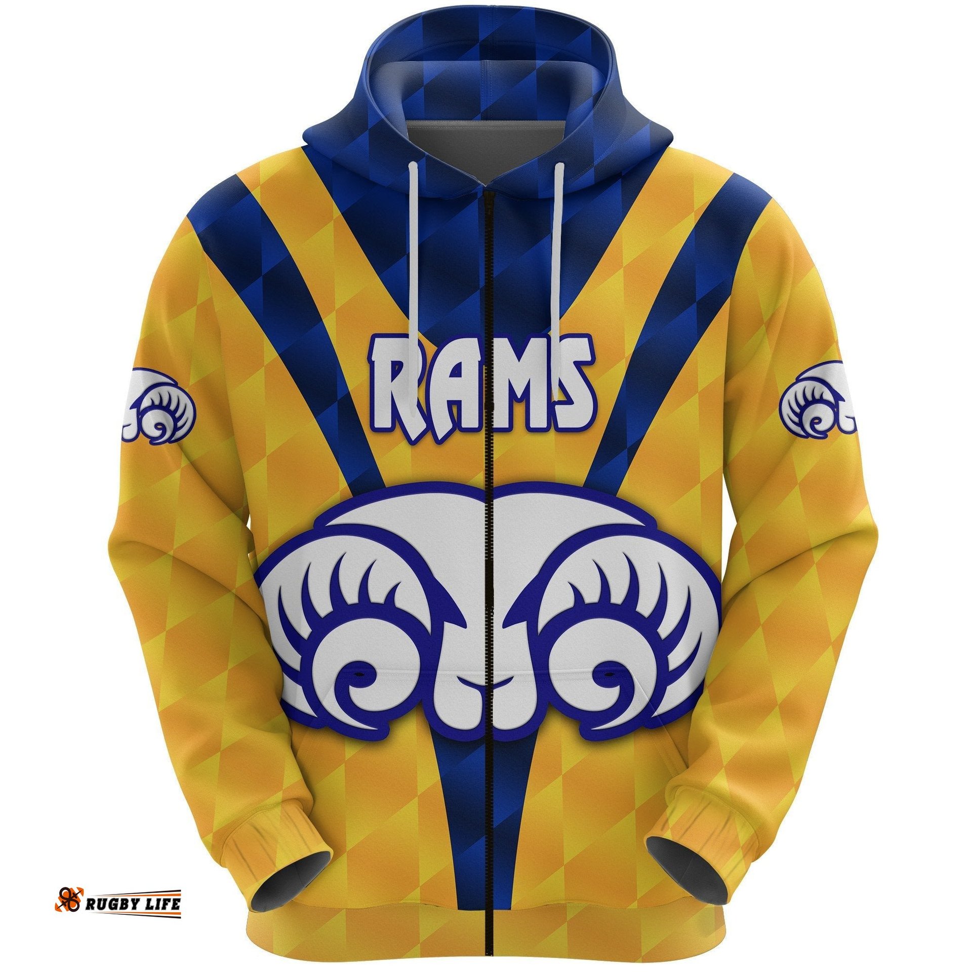 Adelaide Zip Hoodie Rams Merino Original Yellow