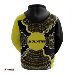 Mounties Indigenous Rugby Zip Hoodie Mount Pritchard