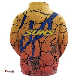 Custom Personalised Gold Coast Zip Hoodie Suns Origin Indigenous