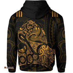 Aotearoa Super Rugby Hoodie Maori Kiwi Golden