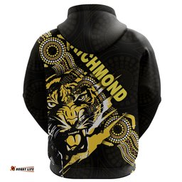 Custom Personalised Richmond Zip Hoodie Power Tigers Indigenous 02