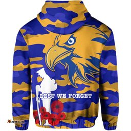 Eagles ANZAC Zip Hoodie West Coast Simple