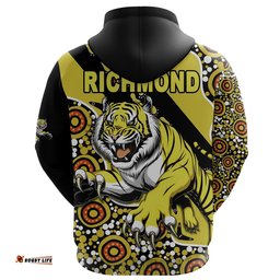 Custom Personalised Richmond Zip Hoodie Indigenous Tigers