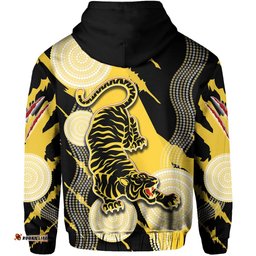 Custom Personalised Richmond Zip Hoodie Power Tigers Indigenous 01