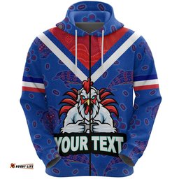 Custom Personalised Sydney Roosters Indigenous Zip Hoodie Prairie Style No.1
