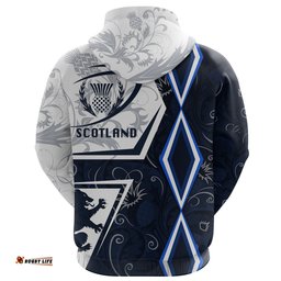 Scottish Rugby Zip Hoodie Thistle Unique Vibes