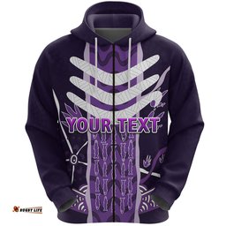 Custom Personalised Fremantle Zip Hoodie Dockers Simple Indigenous Freo