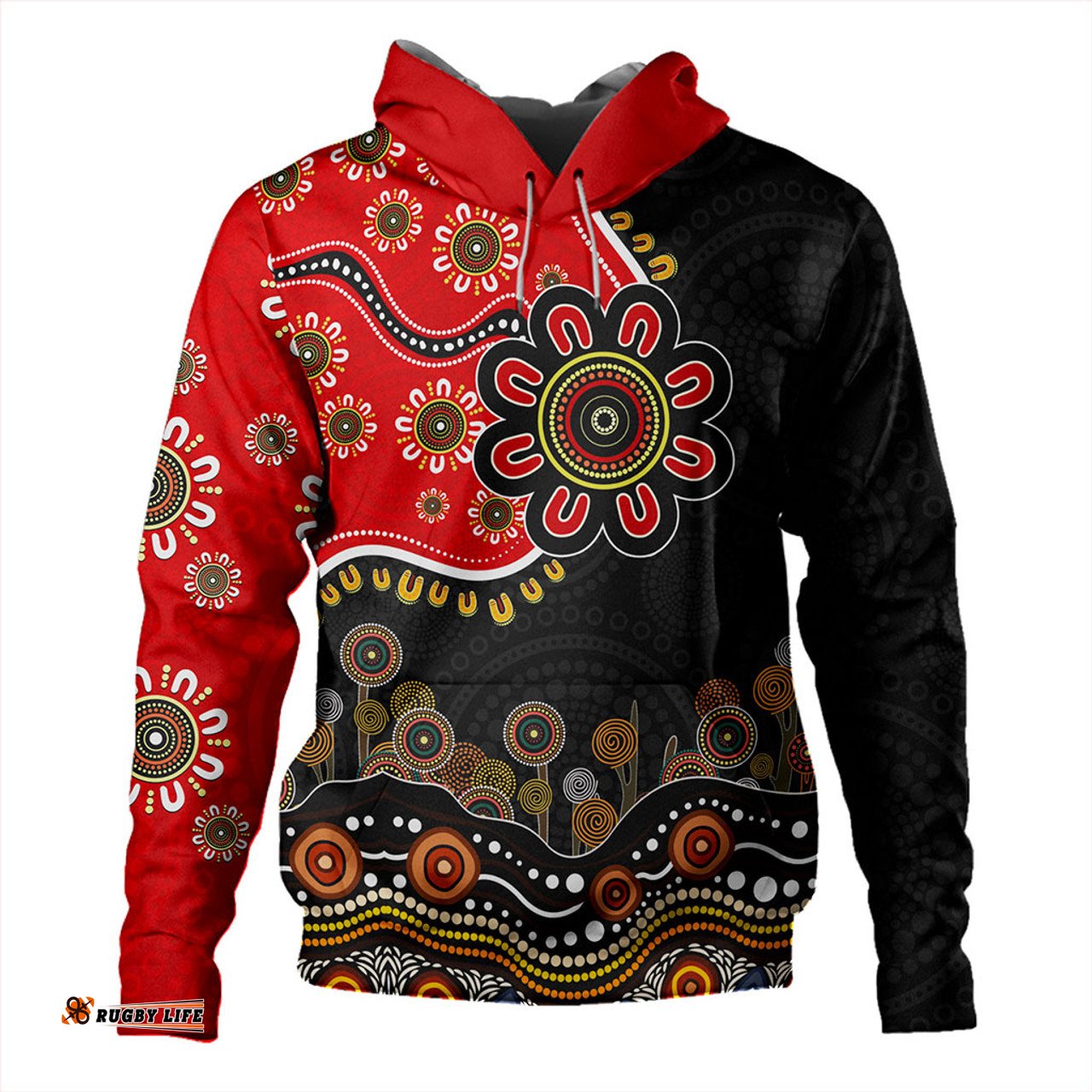 Amazing Aussie Australia Aboriginal Dot Art In My Heart Hoodie
