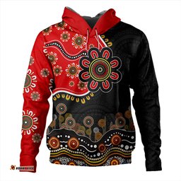 Amazing Aussie Australia Aboriginal Dot Art In My Heart Hoodie