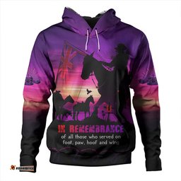 Amazing Aussie Australia Anzac Day In Honour Of All Who Served Hoodie