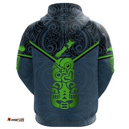New Zealand Maori Rugby Hoodie Pride Version Navy
