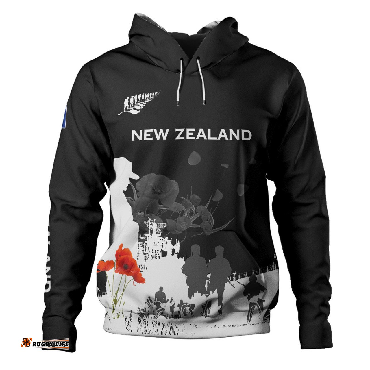 Amazing Aussie New Zealand Anzac Day Keeping The Spirit Alive Hoodie