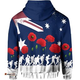 ANZAC Day Zip Hoodie