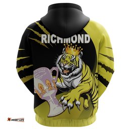 Custom Personalised Richmond Premier Zip Hoodie Tigers
