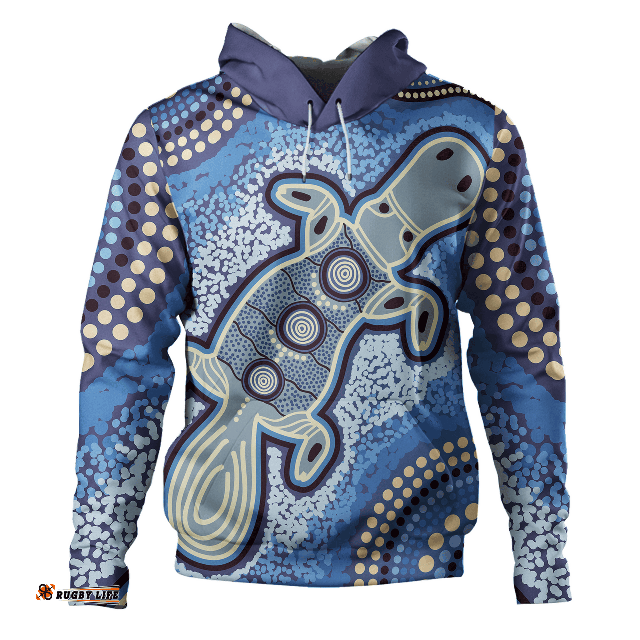 Amazing Aussie Australia Aboriginal Platypus Aboriginal Dot Painting Hoodie