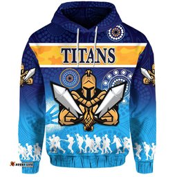 Gold Coast Hoodie Titans Gladiator ANZAC Day Version Indigenous