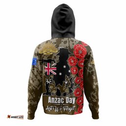Amazing Aussie Australia Anzac Custom Lest We Forget Green Style Hoodie
