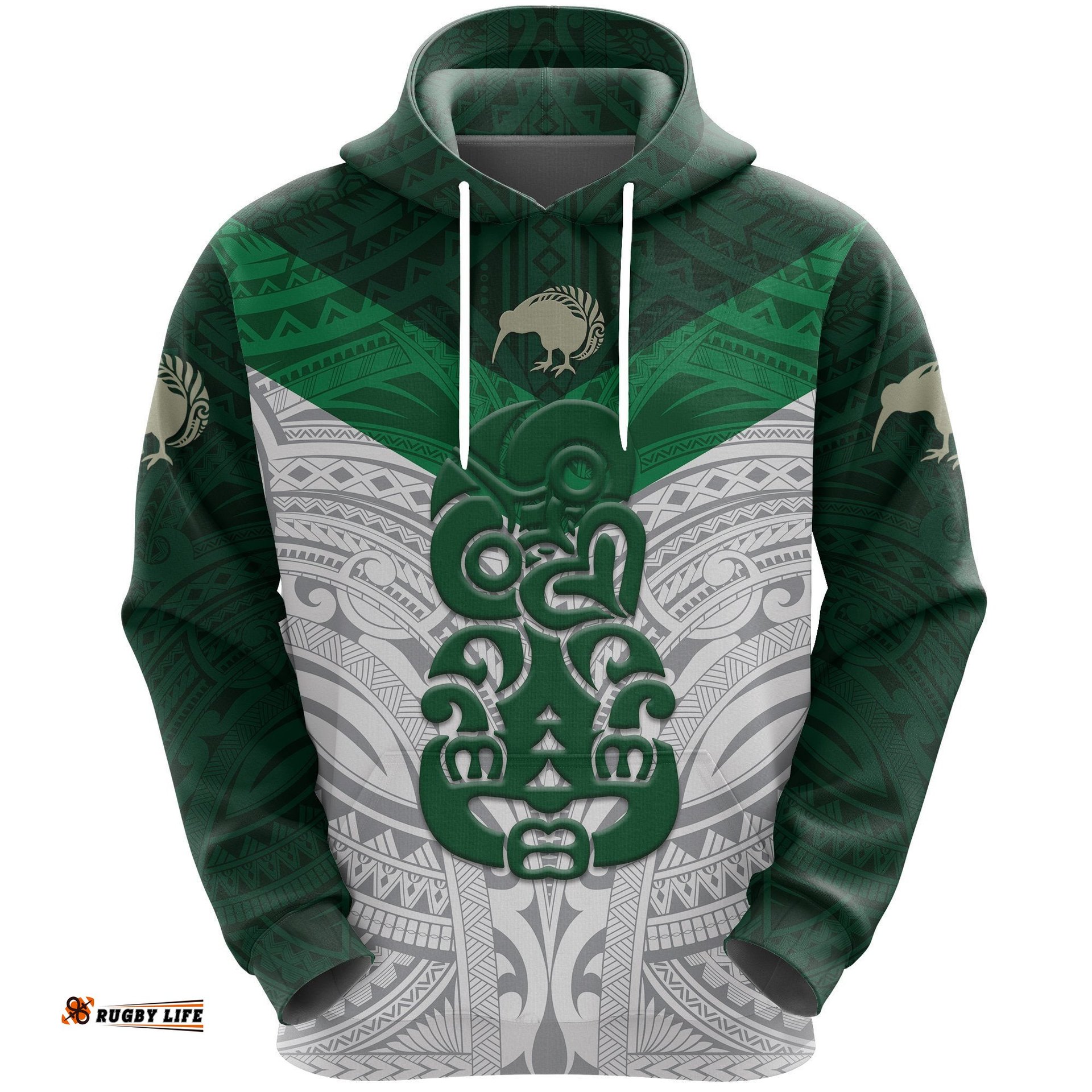 Aotearoa Rugby Hoodie Maori Kiwi