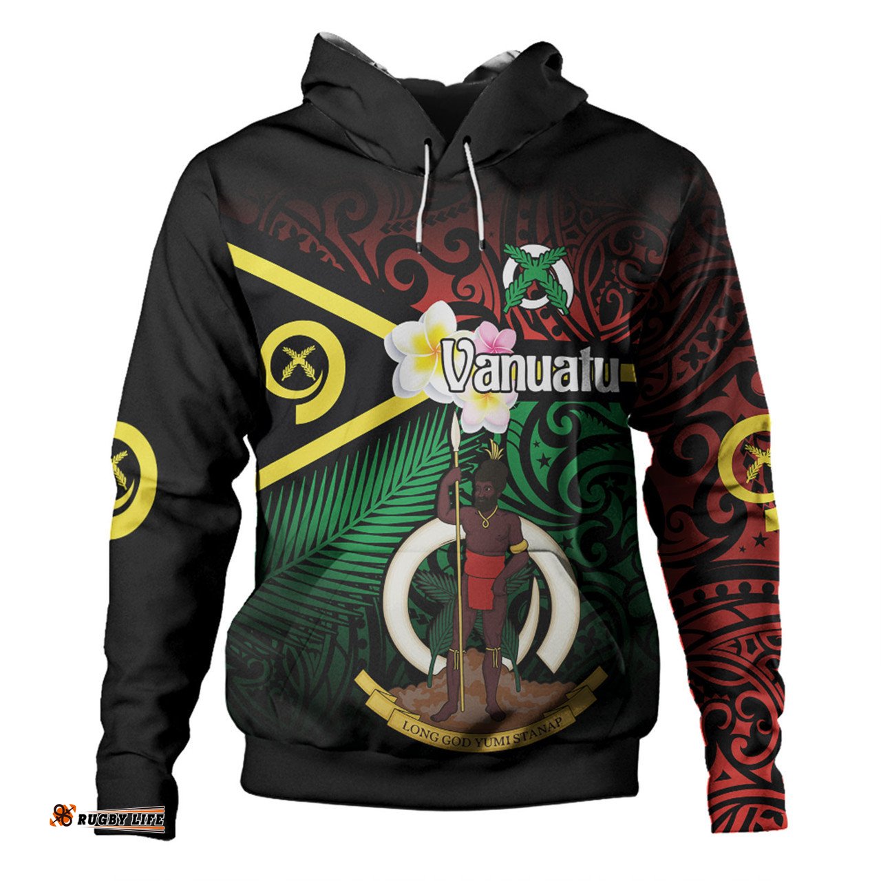 Amazing Aussie Australia South Sea Islanders Vanuatu Special Original Flag In Polynesian Style Hoodie