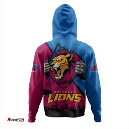 Amazing Aussie Brisbane Lions Breaking Through Fan Design Hoodie