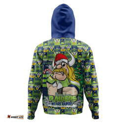 Amazing Aussie Canberra Raiders Merry Ugly Christmas Comic Style Hoodie