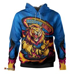 Amazing Aussie Brisbane Lions Premiership Series Flame Edition Hoodie