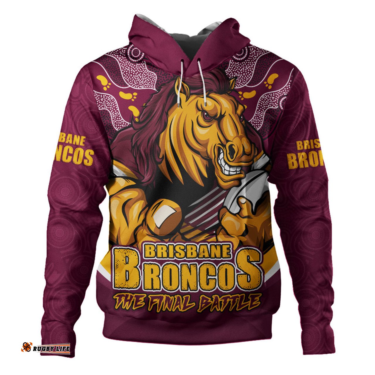 Amazing Aussie Brisbane Broncos Final Clash Battle Edition Hoodie