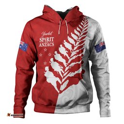 Amazing Aussie Australia New Zealand Anzac Day Custom Spirit Of The Anzacs Hoodie