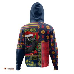 Amazing Aussie Adelaide Crows Merry Christmas Knit Style Festive Spirit Hoodie