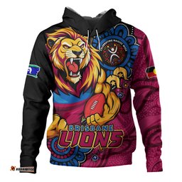 Amazing Aussie Brisbane Lions Power Through Generations NAIDOC Edition Hoodie