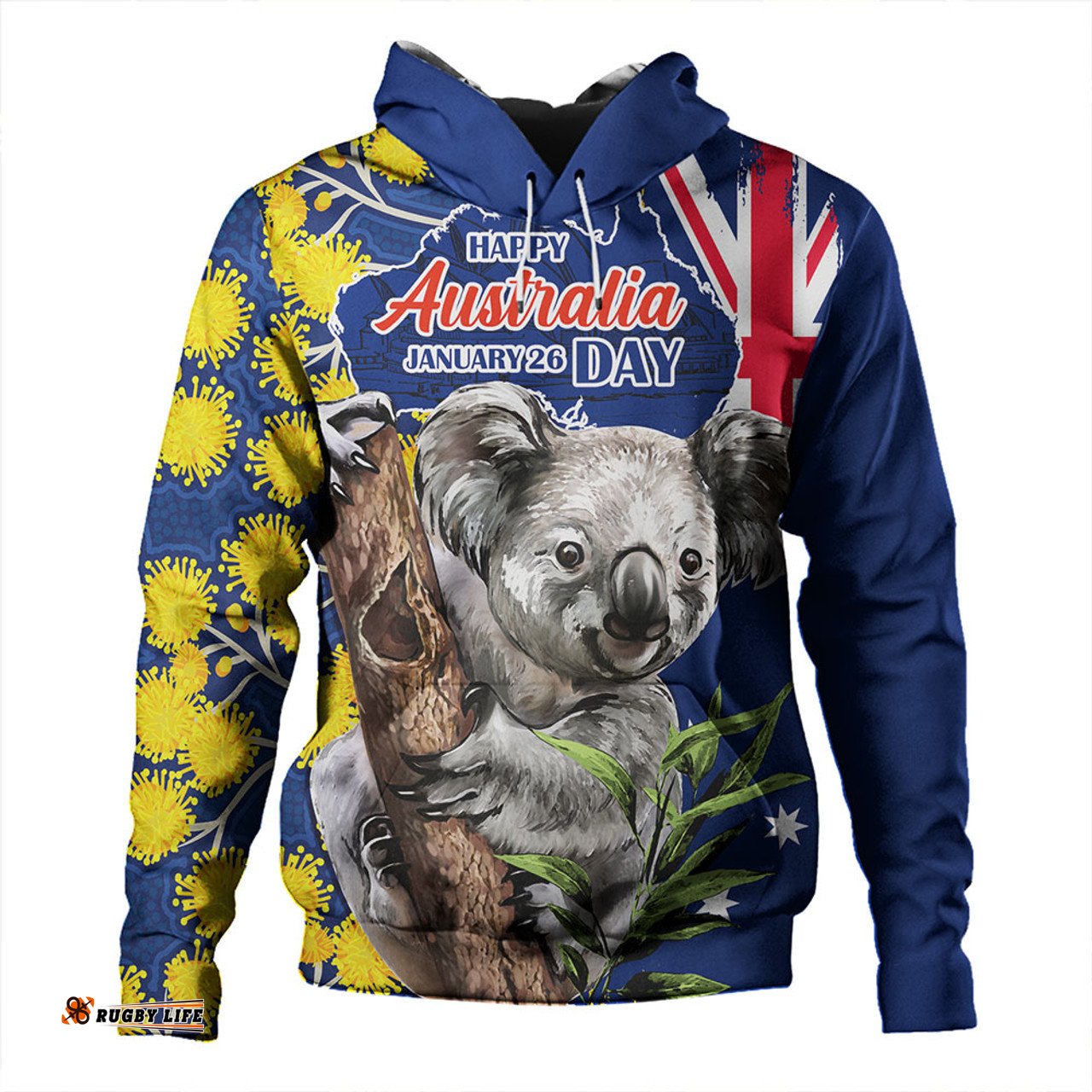 Amazing Aussie Australia Australia Day Koala Golden Wattle Edition Hoodie