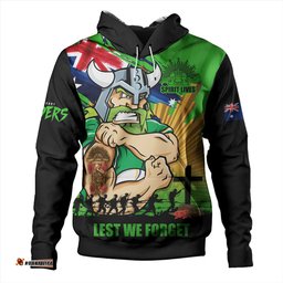 Amazing Aussie Canberra Raiders Fearless ANZAC Defender Hoodie