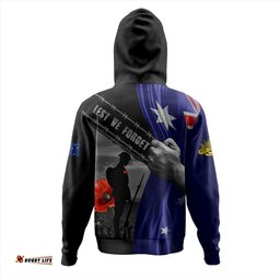 Amazing Aussie Australia Remembrance Day Australian Fallen Heroes Gray Hoodie