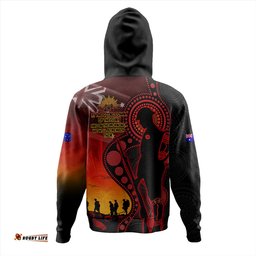 Amazing Aussie Australia ANZAC Day Aboriginal Guardians Of The Dawn Hoodie