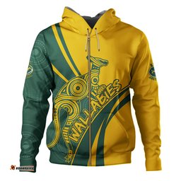 Amazing Aussie Australia Wallabies Squad Aboriginal Pattern Inspired Hoodie