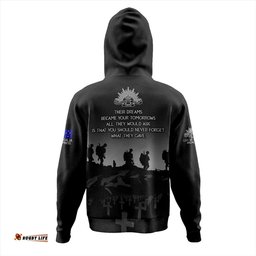 Amazing Aussie Australia Anzac Day Lest We Forget Battlefields Remembered Hoodie