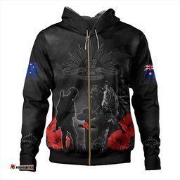 Amazing Aussie Australia Anzac Lest We Forget Light Horse Design Hoodie